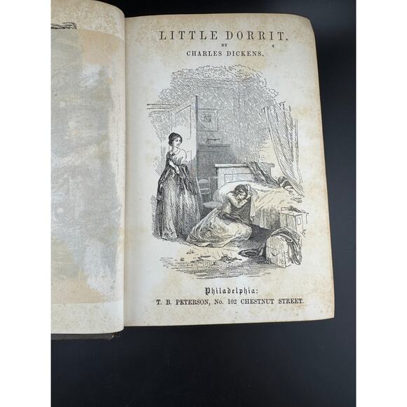 Charles Dickens "Little Dorrit - Volume I" - The Peterson's Duodecimo Edition - Picture 5 of 14